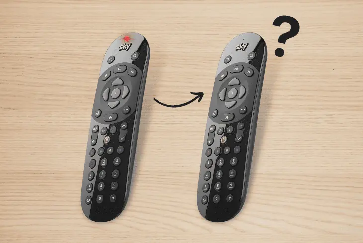 sky q remote no red light