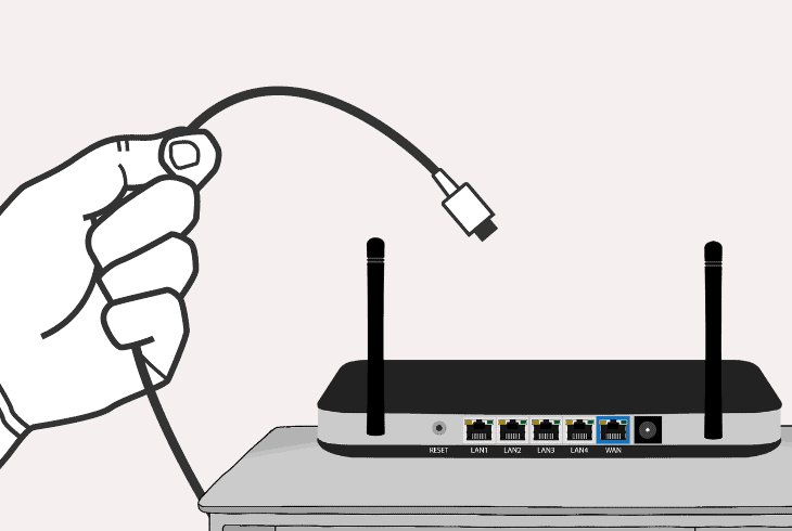 switch to a wired internet connection
