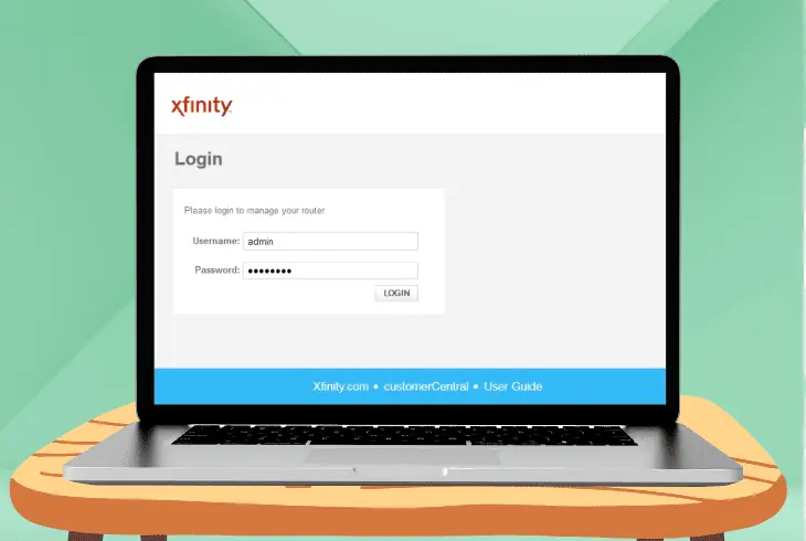 access your modem's admin dashboard