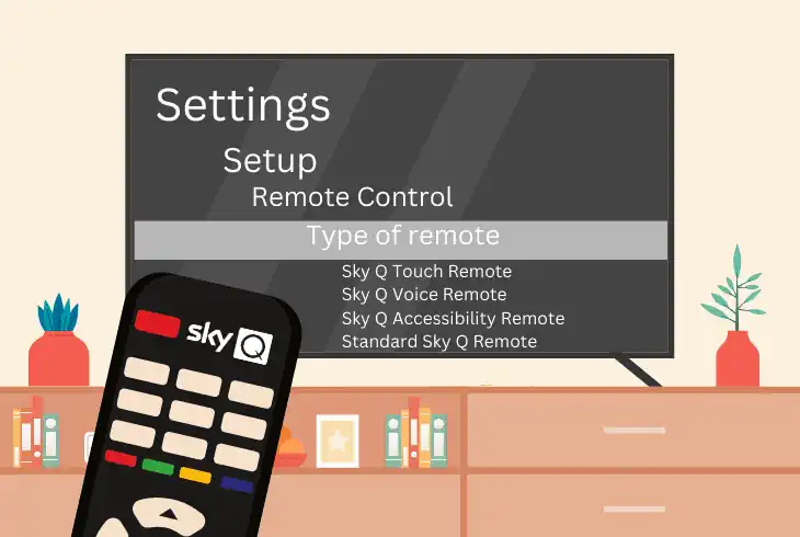 accessing the skyq remote settings