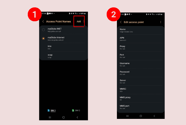 how to adjust the apn settings