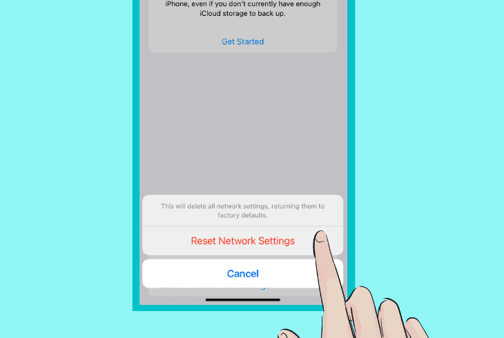 how to reset network on apple