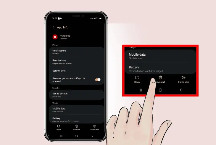 reinstall the mytonies application