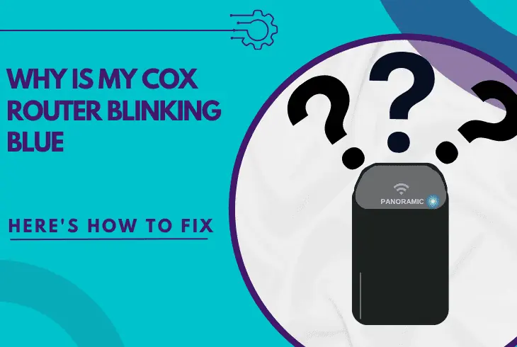 why is my cox router blinking blue