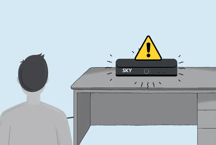 reasons why sky q box buzzing