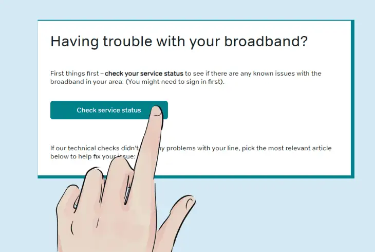 check for now broadband outage