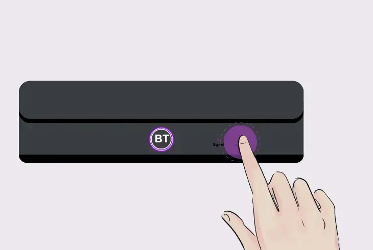reset power of the bt tv hub
