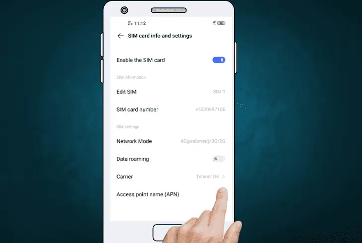 change your apn settings