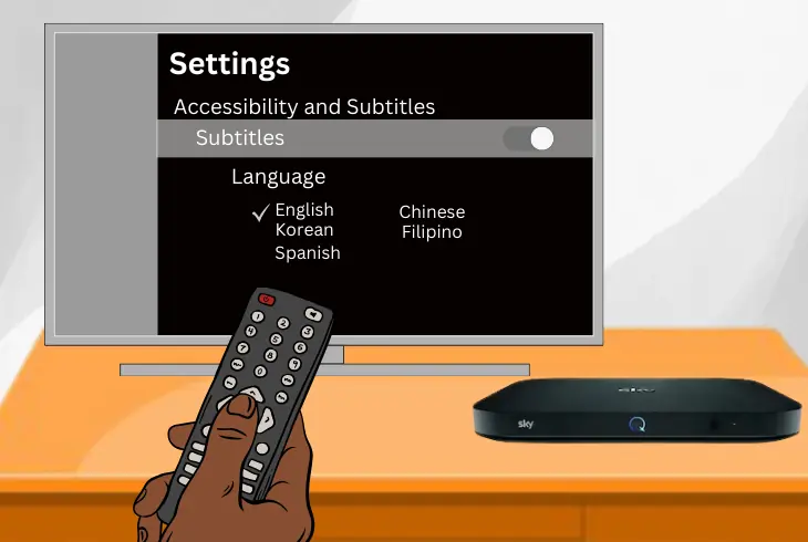 change the subtitle to english