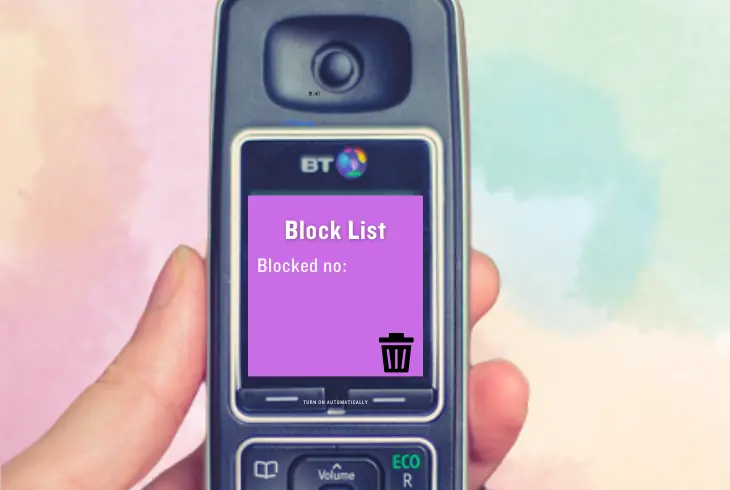 check the block list and clear
