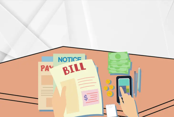 check for the outstanding bills