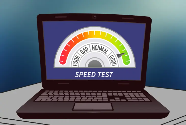 check the internet speed