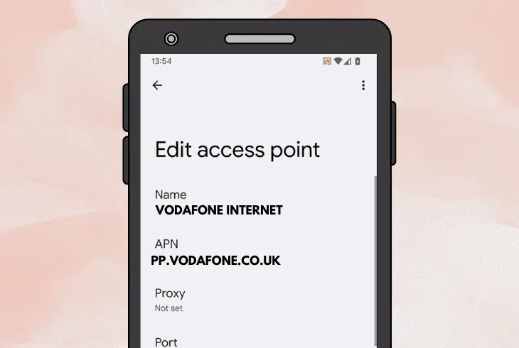 check if phone is using updated voxi apn