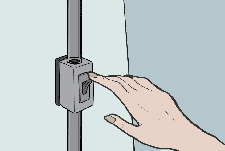 reset the main circuit breaker