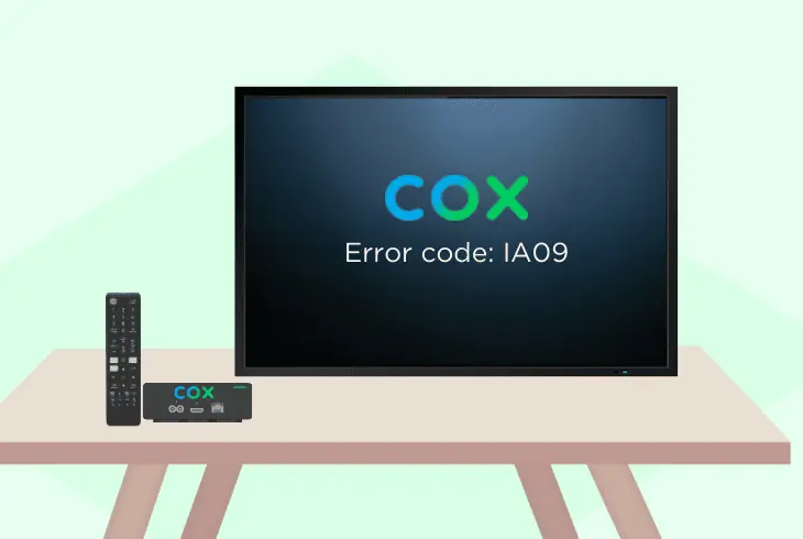 what is error code ia09 cox