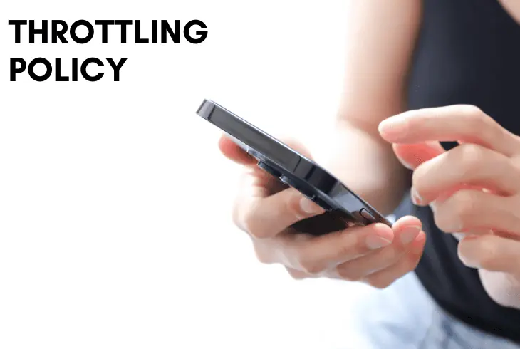 policy data throttling