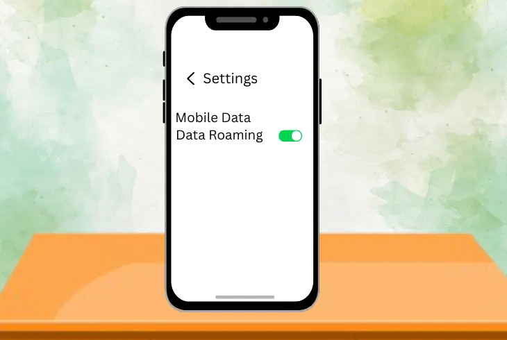 temporarily deactivate data roaming on phone