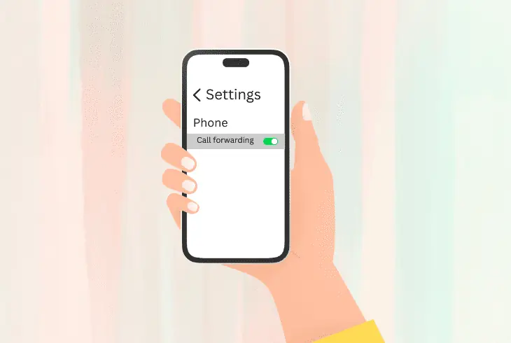 disable the call forwarding settings