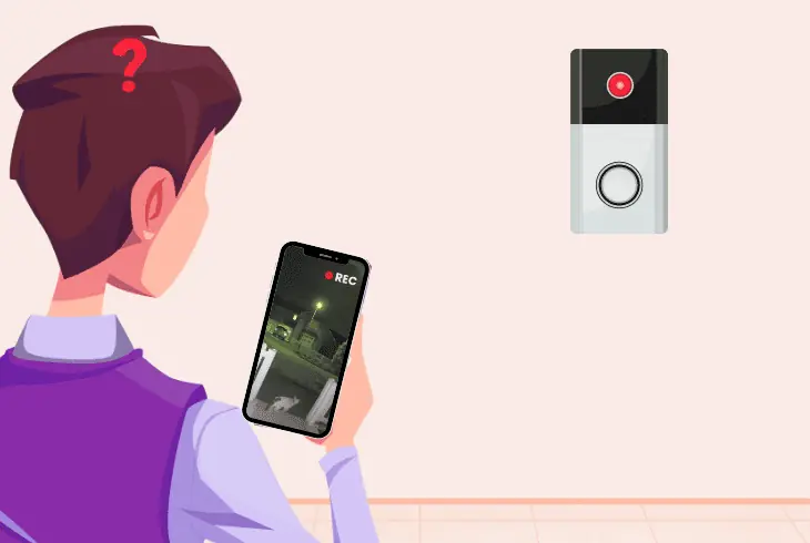 does doorbell light up when recording