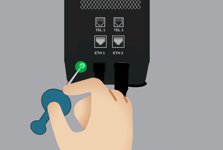 reset your ee router to default