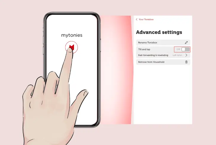 tap and tilt feature is enabled