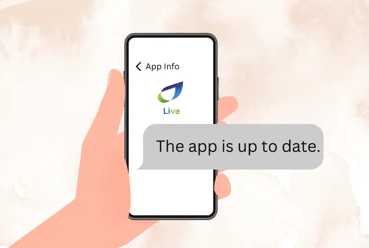 ensure the app is up to date