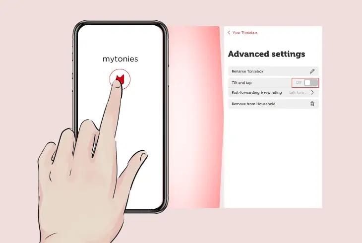 activate the tap and tilt feature