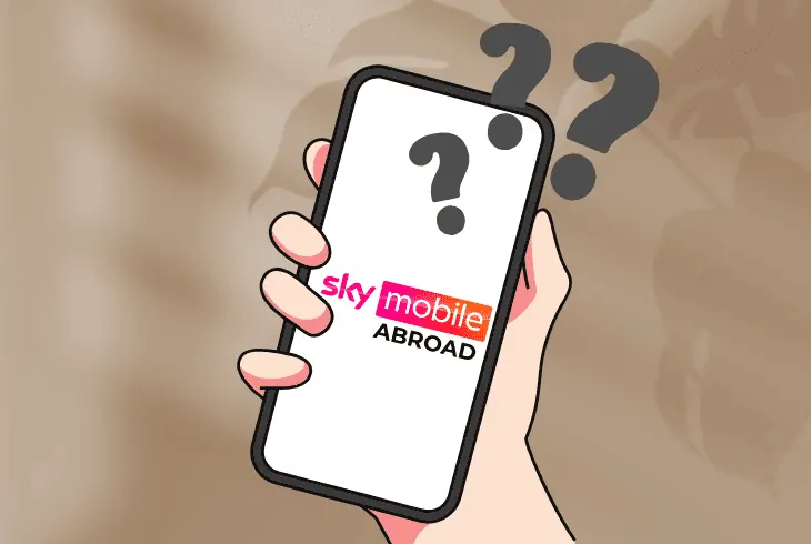 fix sky mobile not working abroad