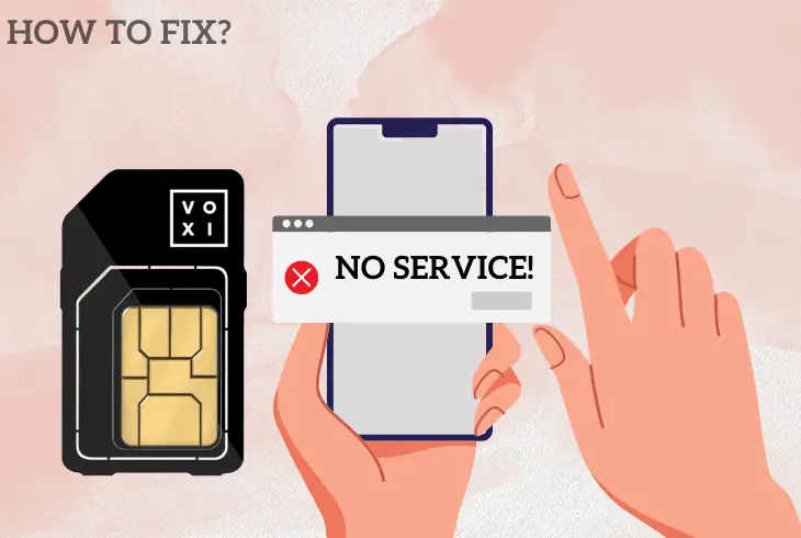 how fix voxi sim no service