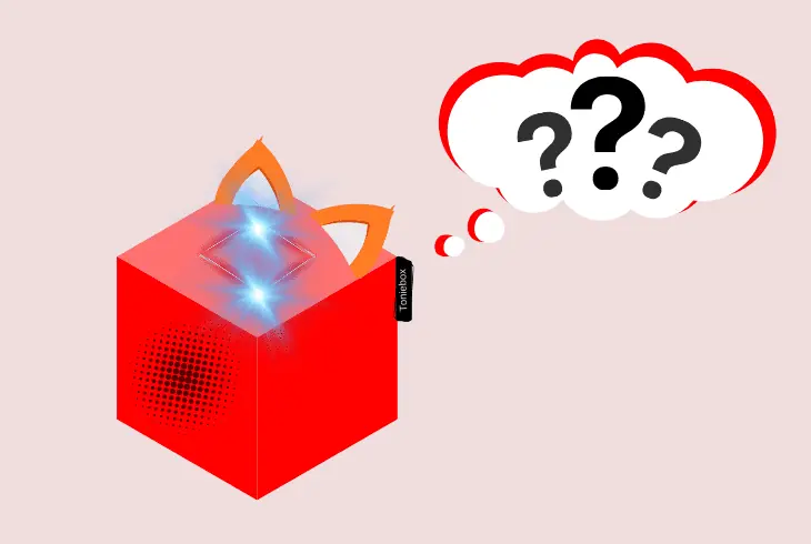 reasons of toniebox flashing blue