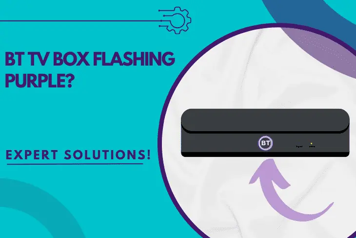 bt tv box flashing purple