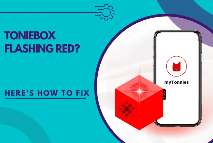 toniebox flashing red