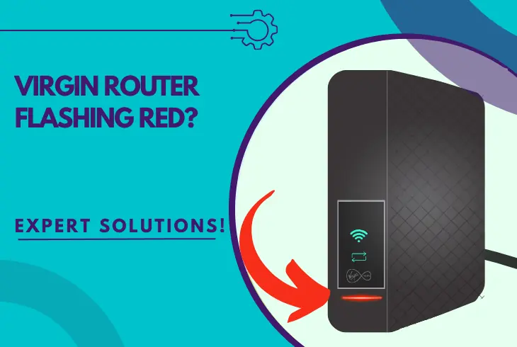 virgin router flashing red