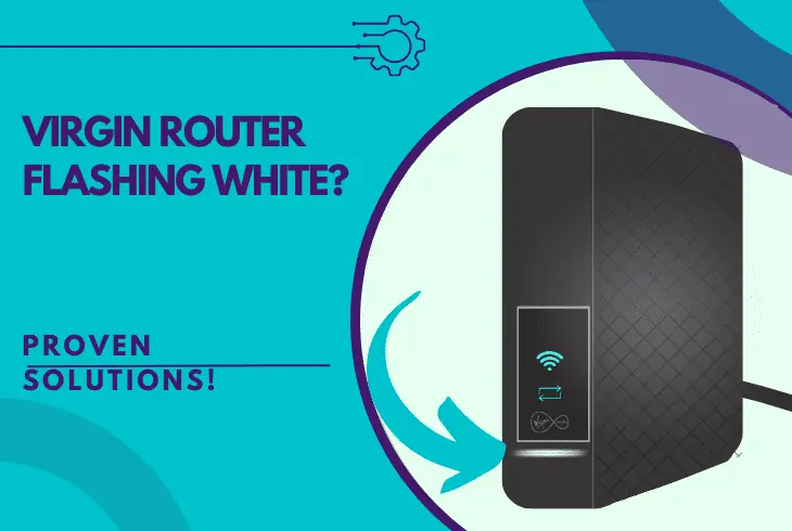 virgin router flashing white
