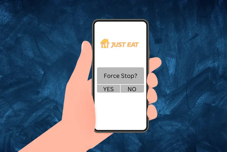 force stop the just eat app