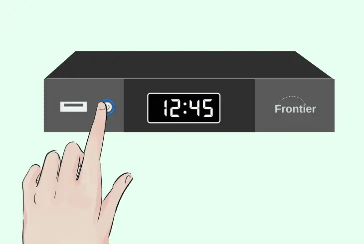 reset the frontier dvr system