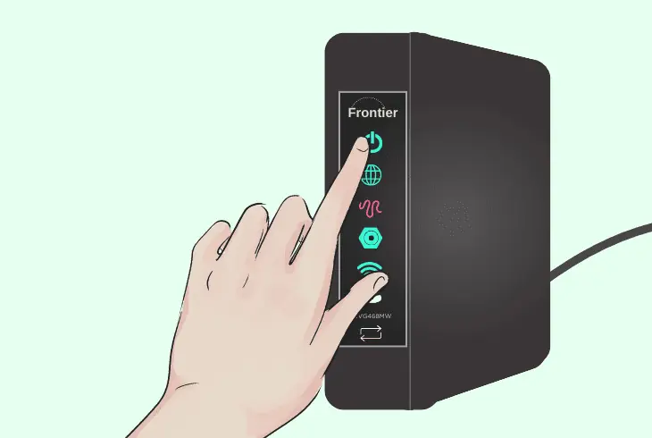 soft-reset frontier internet router