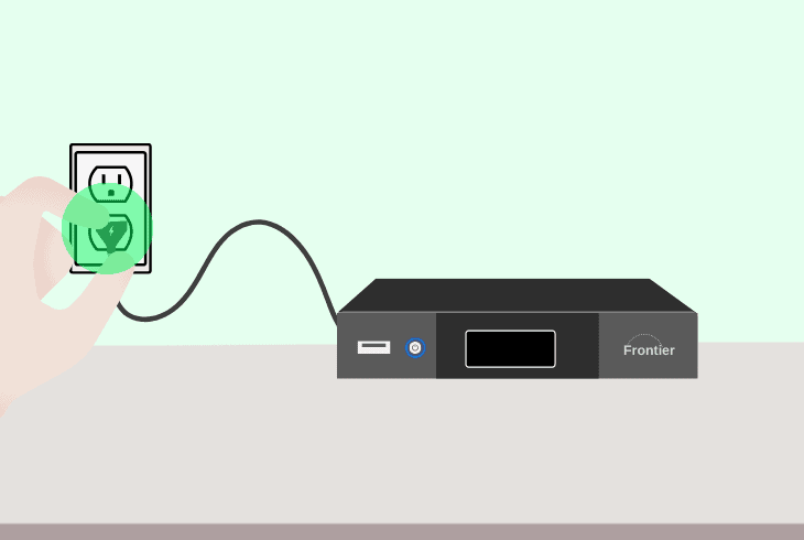 power cycle your frontier player