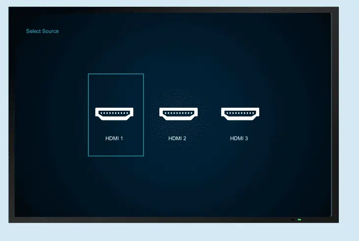 correct the selected hdmi source