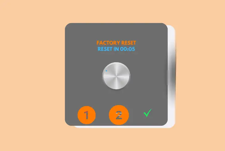 factory reset the hive thermostat