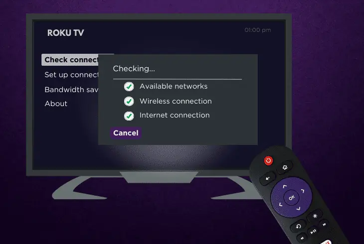 check your internet connection