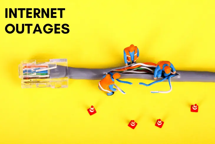 duration of internet outages