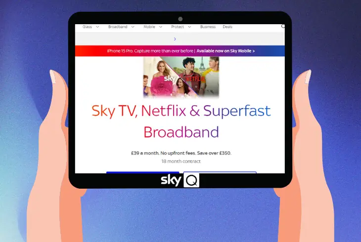 linking the netflix account to skyq