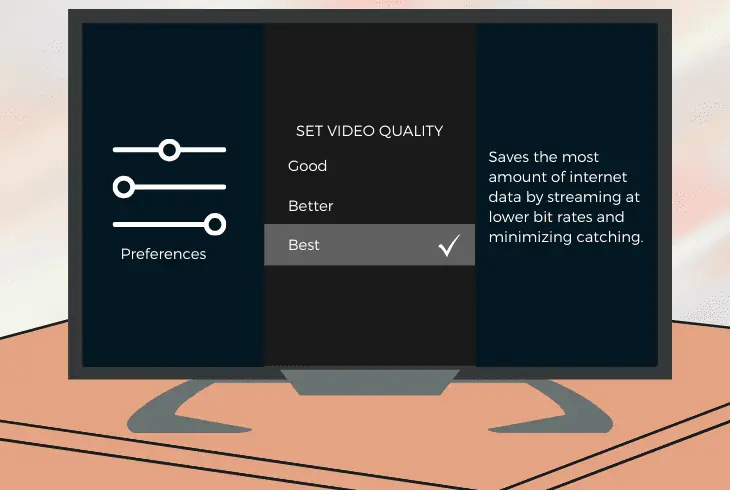 lower the video quality settings