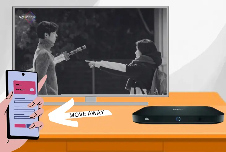 move the wireless device away from stream box