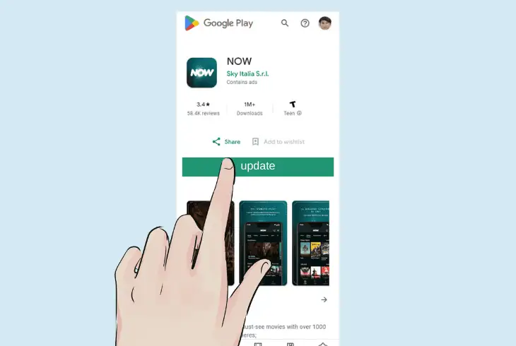 update the version of the now app