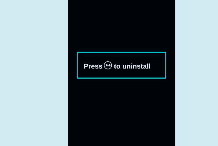 uninstall reinstall the now tv app