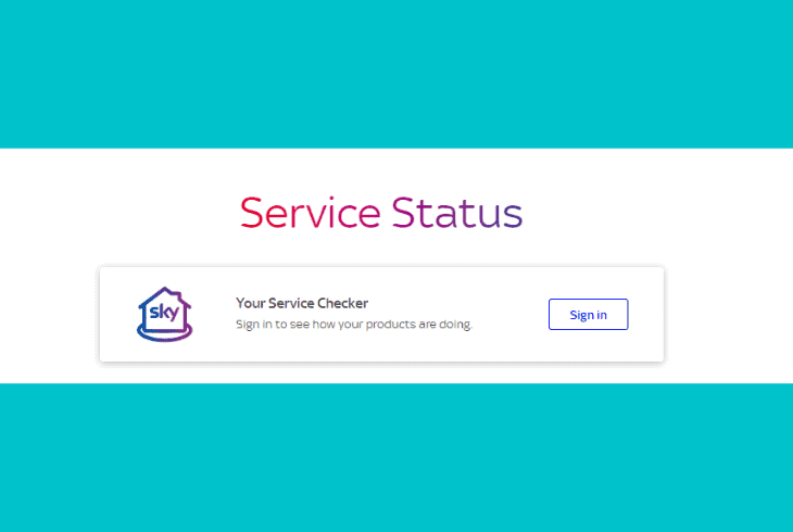 check for sky service outages
