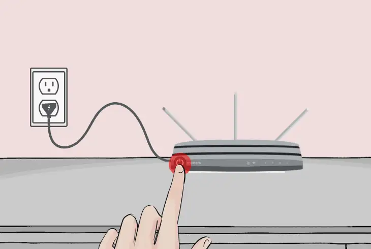 power cycle the wifi router