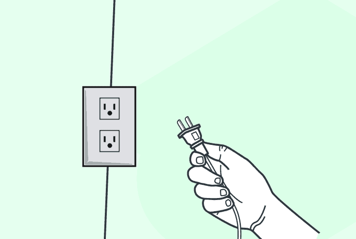inspect the router’s power supply